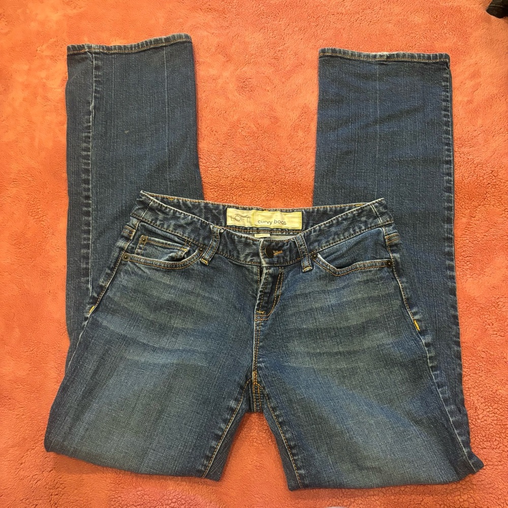 curvy boot leg jeans